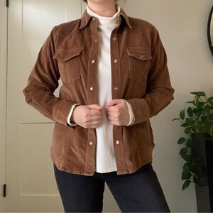 Vintage Western Cowboy/Cowgirl Corduroy Shirt with Pearlescent Snaps